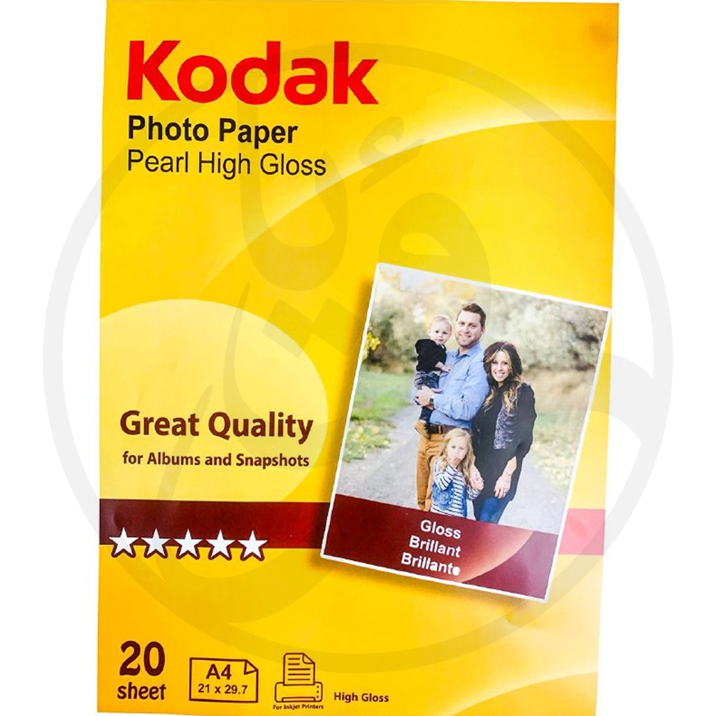 KODAK Glossy Photo Paper - A4 / KPGA420 (20SHET)