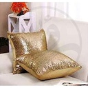 Pillow Double-Sided Sequin White &amp; Gold / وسادة ترتر ذهبي