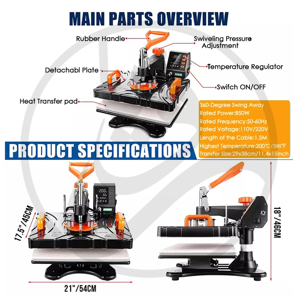 Heat Press Single Control 5in1 - P8100