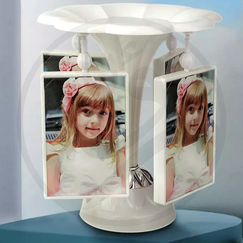 PERSONALIZED SPINNING AND ROTATING PHOTO FRAME CW-P / اطار صور دوار