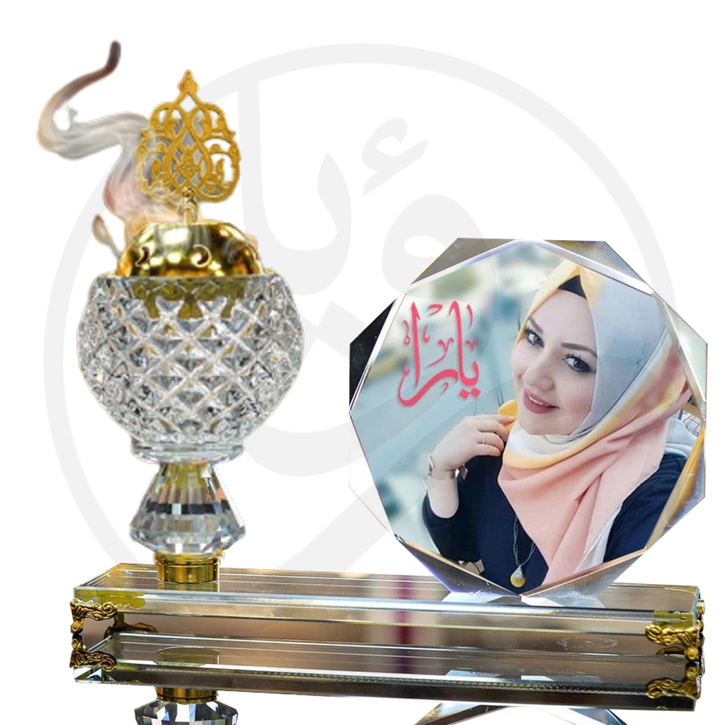 Incense Burner Crystal Convex Circular CCC-UV / مبخرة كرستال دائري