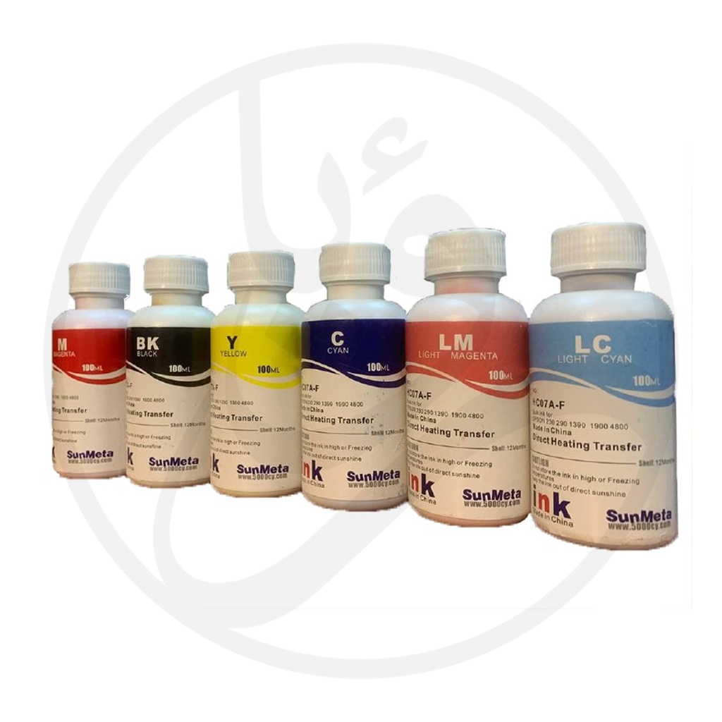 Sublimation Thermal Ink - HC07- C -1Set (HC07A-F BULK INK FOR EPSON 230,290,1390,1900,4800 DIRCT Heating transfer)