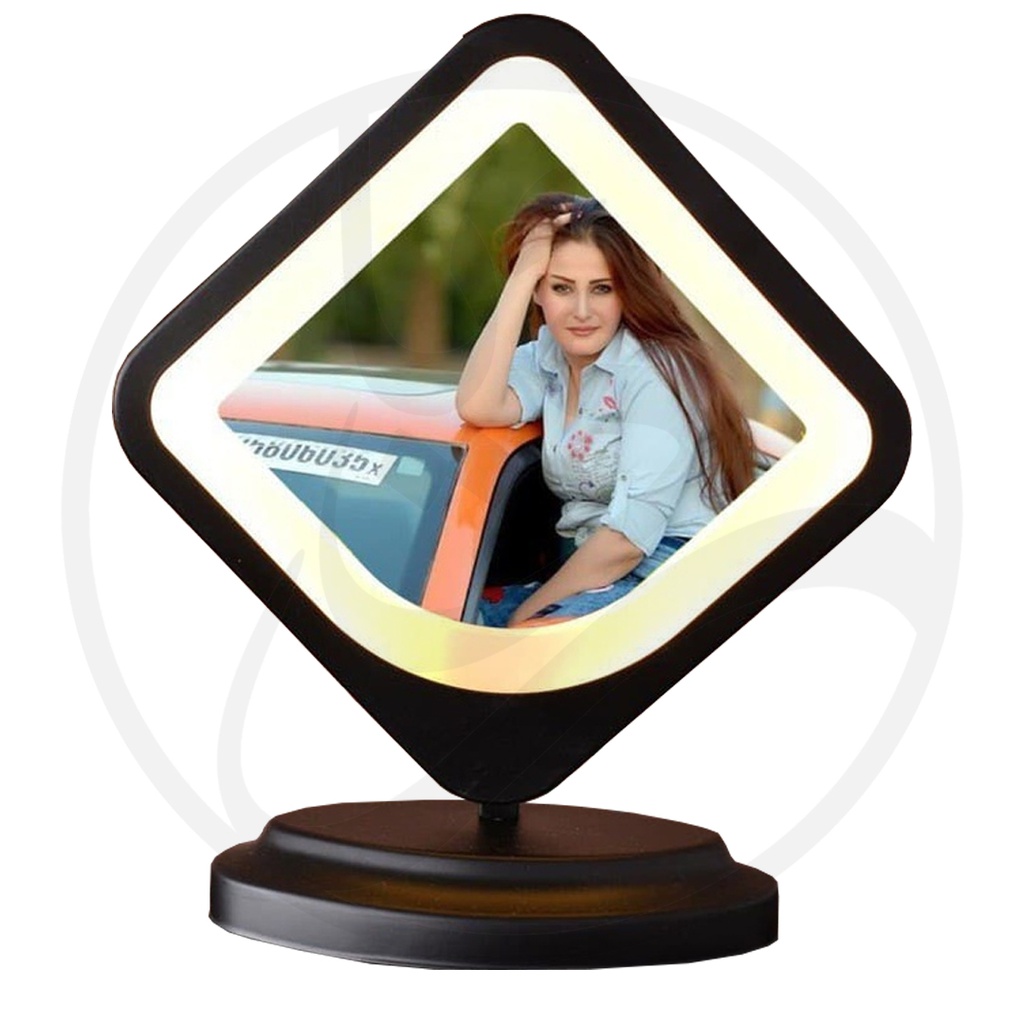 LED Photo Frame - Black / اطار صورة مع اطار ليد