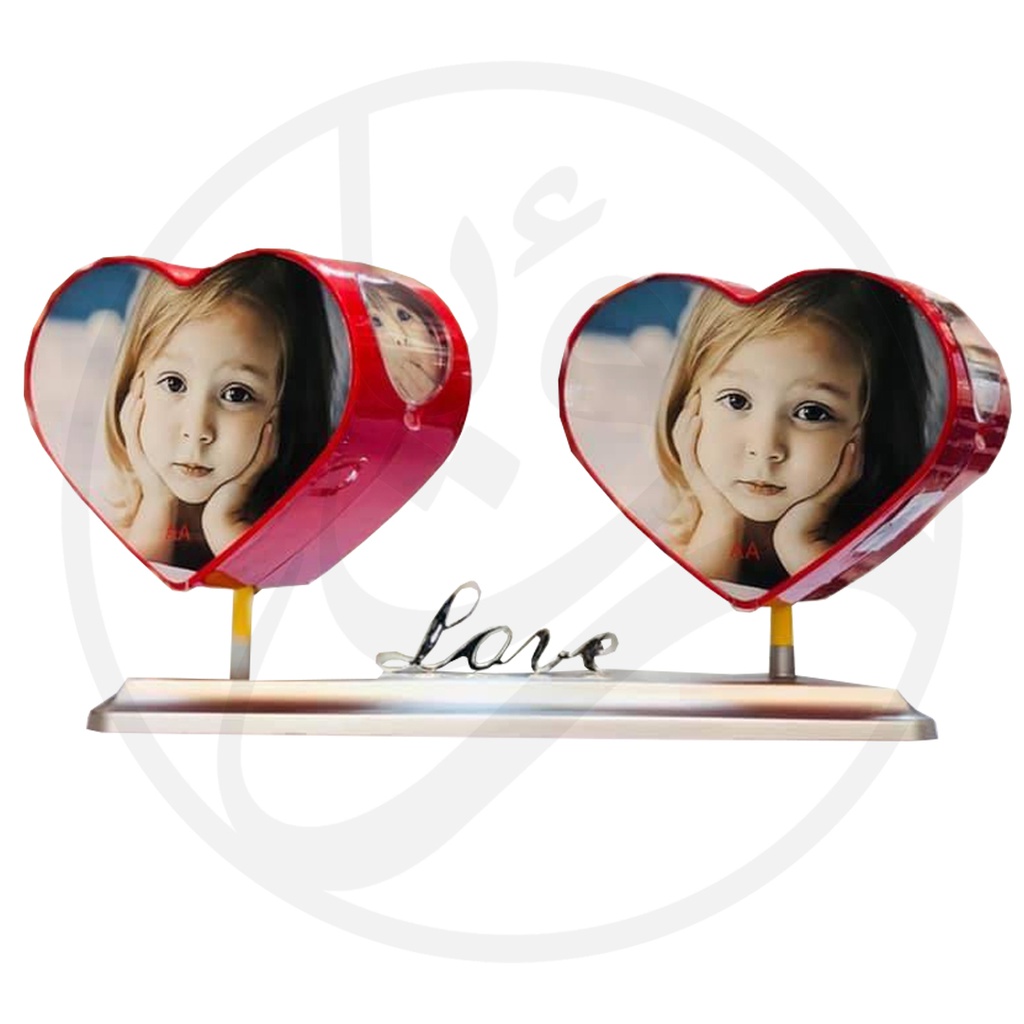 Double Heart Photo Frame - Q2 / اطار قلب مزدوج