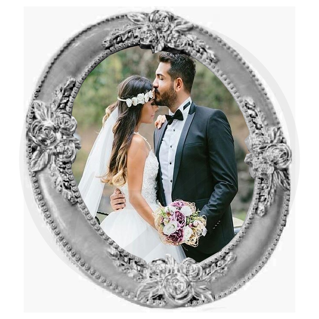 Tabletop Photo Frame / اطار بيضوي بلاستك