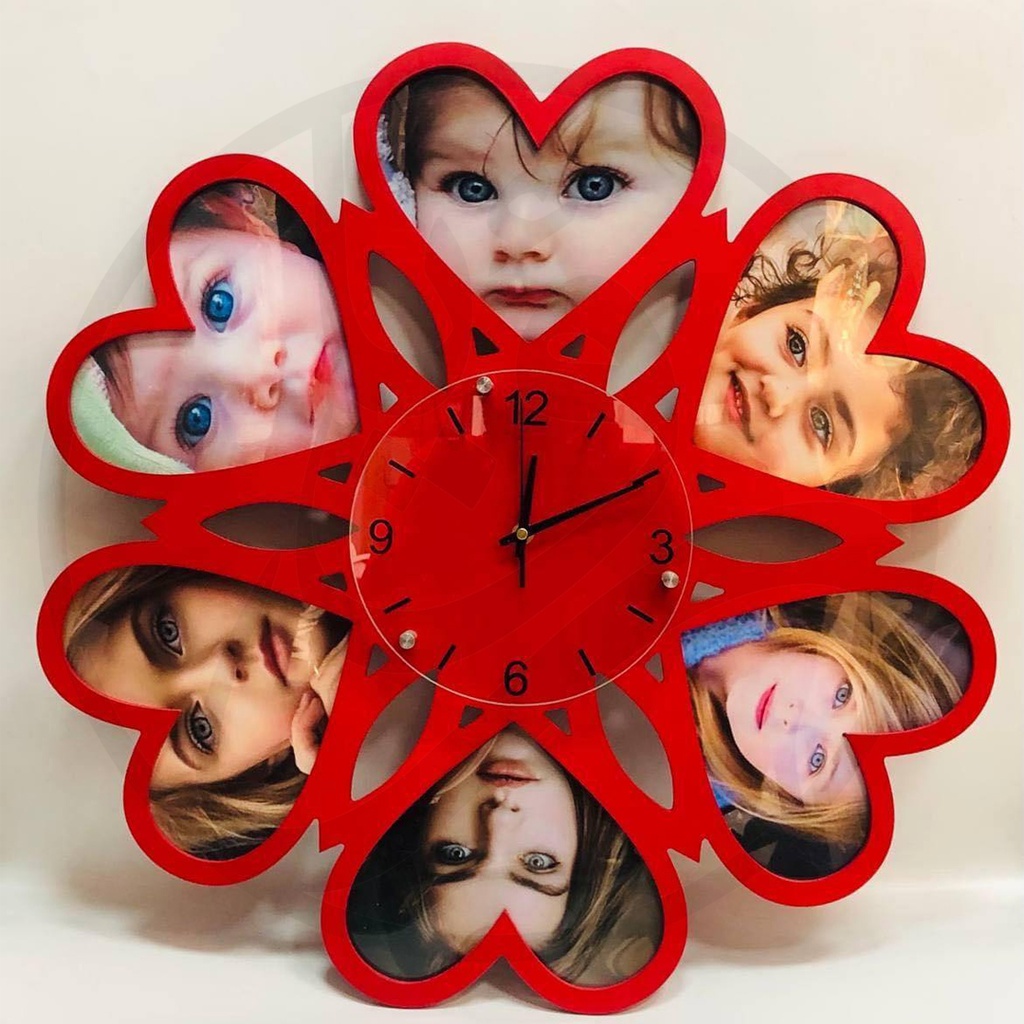 Hearts Wall Clock