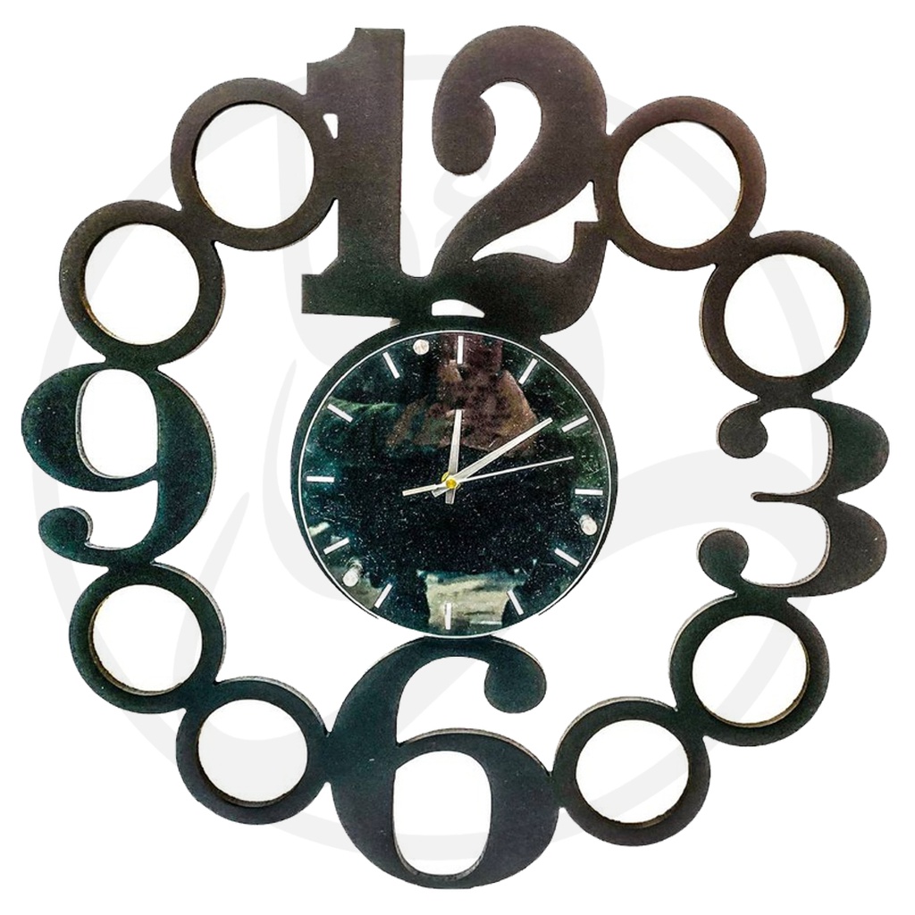 Wall Clock 8 Photos Circular