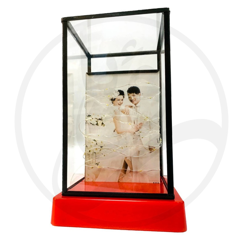 Glass Frame Box Photo GFBP / اطار زجاجي صندوق كبير قاعدة ملونة