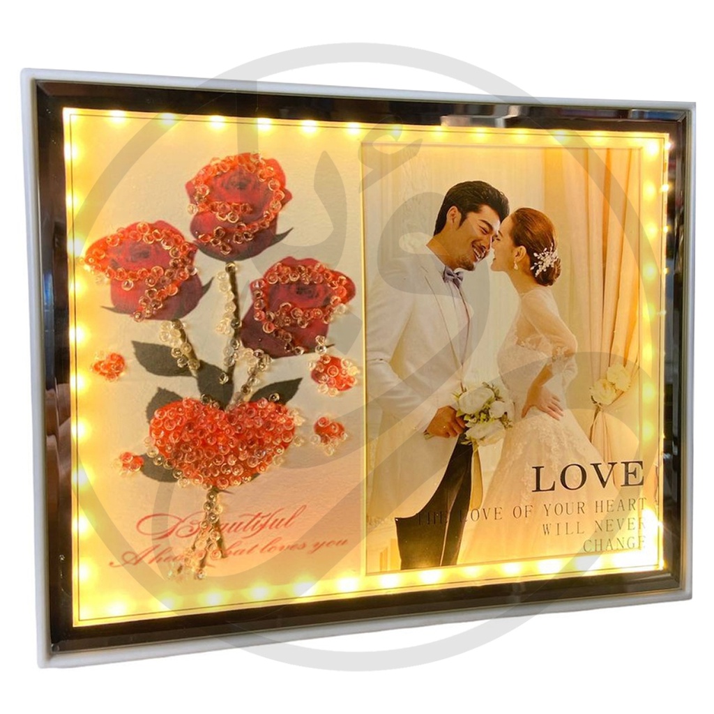 Red Flowers Photo Frame 15-18 / اطار فوتو زهور حمراء