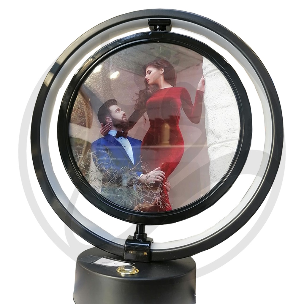 Round Photo Frame/اطار صور دائري مع قاعدة