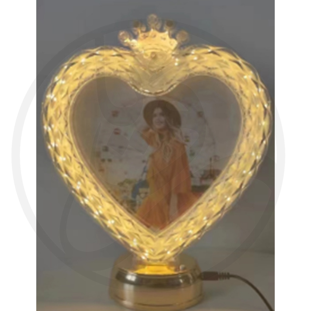 Table lamp crown shapes photo frame/اطار صور تيبل لامب تاج اشكال